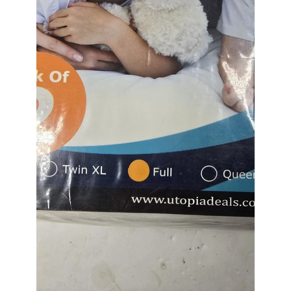 Lot Of Utopia Bedding Full Mattress Protector Packs Waterproof Encasement Pillow